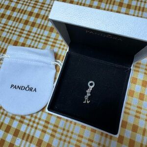 Pandora Silver Charm with White Pouch